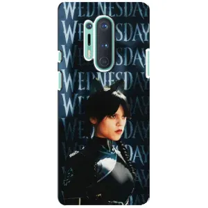 Чехлы Венсдей на OnePlus 8 Pro Уэнсдей (AlphaPrint) (Уэнздей кошка)