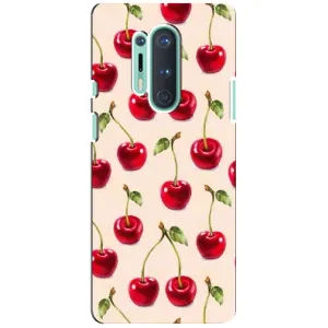 Чехлы с Фруктами для OnePlus 8 Pro (VPrint) (Вишня)