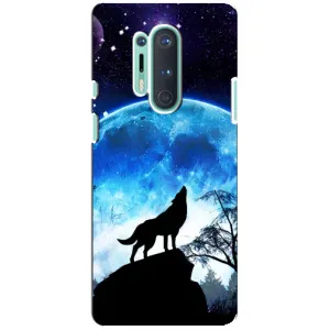 Захисні чохли для OnePlus 8 Pro (AlphaPrint) (ХІТ продаж) ВОВК (Вовк на місяць)