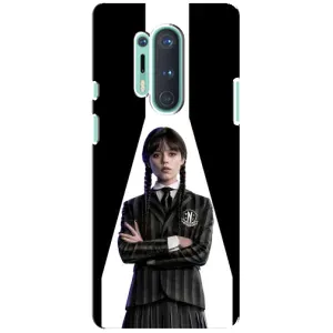 Чехлы Венсдей на OnePlus 8 Pro Уэнсдей (AlphaPrint) (W-Wednesday)