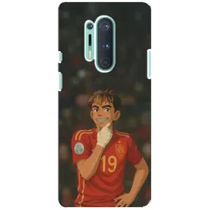 Чехол с футболистом Ламин Ямаль OnePlus 8 Pro (Ямаль аниме)