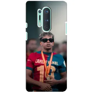 Чехол с футболистом Ламин Ямаль OnePlus 8 Pro (Ямаль Барса)