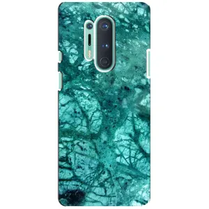 Мраморний чехол на OnePlus 8 Pro (VPrint) (Зелений мрамор)