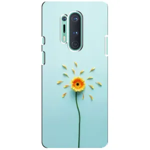 Чехлы с Цветами для OnePlus 8 Pro (VPrint) (Желтый цветок)