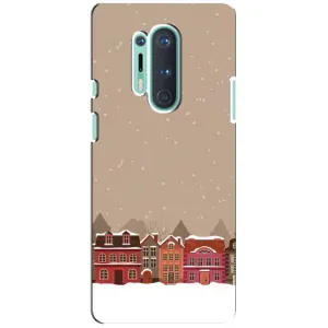 Новогодние, Праздничные Чехлы для OnePlus 8 Pro - 2024 год (Зимний город)