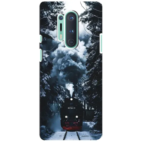 Чехол с принтом «Зимний поезд» для OnePlus 8 Pro Чехол с принтом «Зимний поезд» для OnePlus 8 Pro