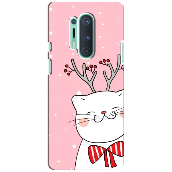 Чехол с принтом «Зимний кот» для OnePlus 8 Pro