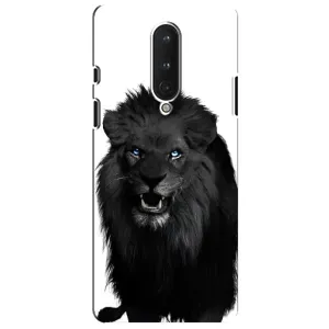 Чохли з картинкою животних OnePlus 8 (Чорний ЛЕВ)