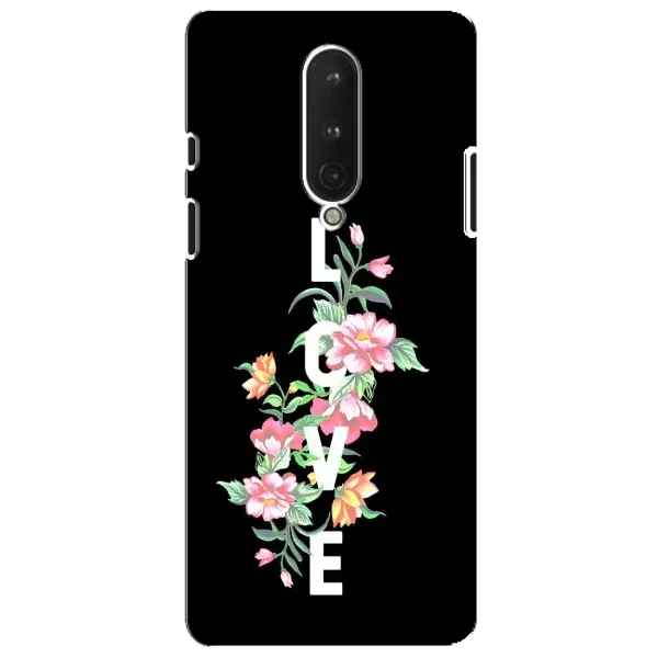 Чохол з принтом «Квіти LOVE» для OnePlus 8 Чохол з принтом «Квіти LOVE» для OnePlus 8