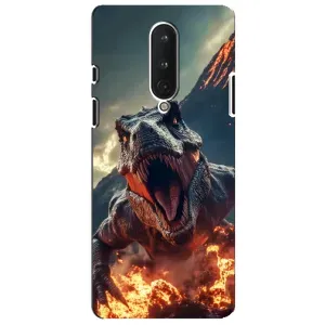 Чохол з картинкою 'Хижаки' для OnePlus 8 (Вогняний динозавр)