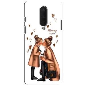 Чехол с печатью для OnePlus 8 - (Мама с ребенком) (AlphaPrint) (Дочка и мама)
