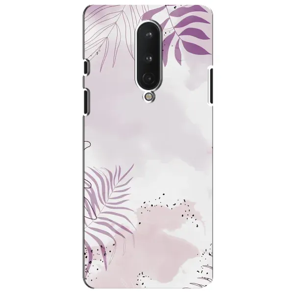 Чохол з принтом «Фіолетове листя» для OnePlus 8