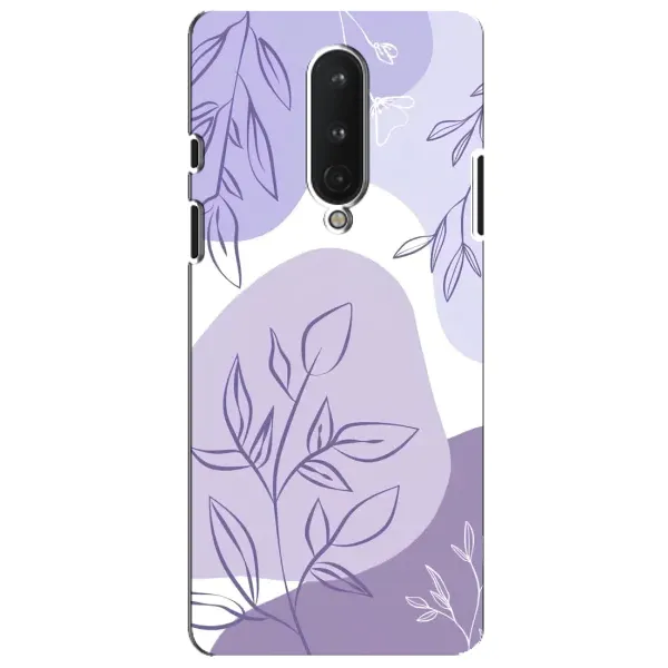 Чохол з принтом «Фіолетове листя абстракція» для OnePlus 8