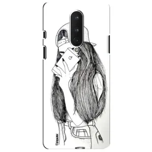 Чехол с печатью для OnePlus 8 - (Мода) (AlphaPrint) (Фото девочки)