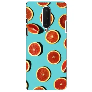 Чехлы с Фруктами для OnePlus 8 (VPrint) (Грейпфрут)