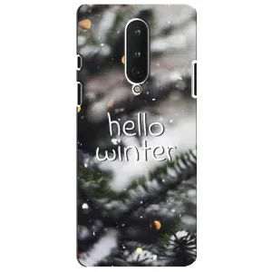 Новорічні, Святкові Чохли для OnePlus 8 - 2024 год (Hello winter)