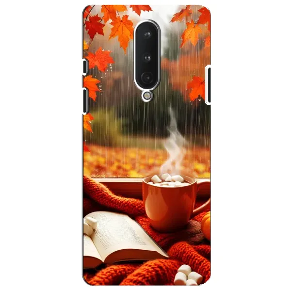 Чехол с принтом «Кофе и дождь» для OnePlus 8