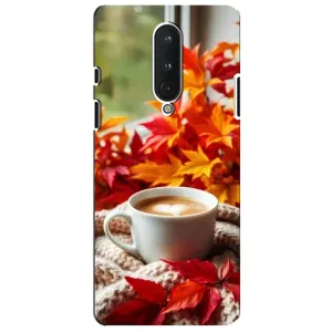 Чехол с уникальным дизайном «Осень с кофе» для OnePlus 8