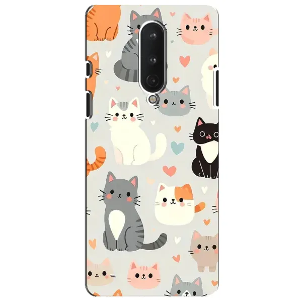 Чохол з принтом «Колаж котів» для OnePlus 8