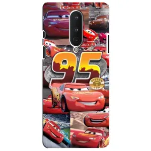 Силиконовый чехол Маквин для OnePlus 8 (Коллаж Молния Маквин)