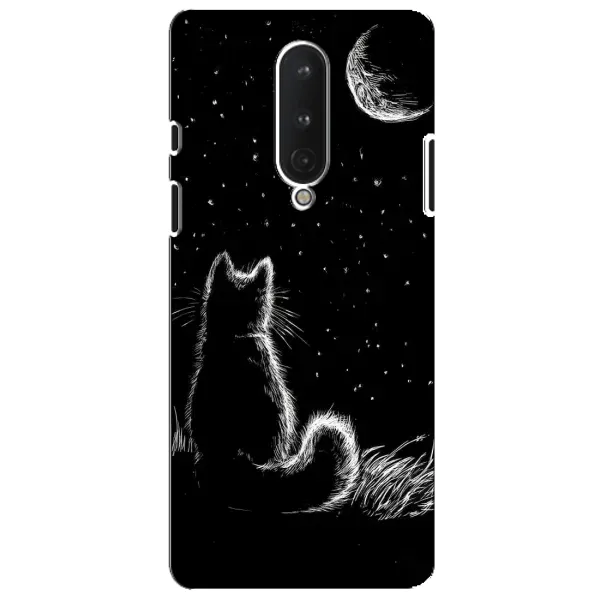 Чохол з принтом «Котик і місяць» для OnePlus 8 Чохол з принтом «Котик і місяць» для OnePlus 8
