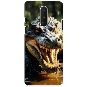 Чохол з картинкою 'Хижаки' для OnePlus 8 (Небезпечний крокодил)
