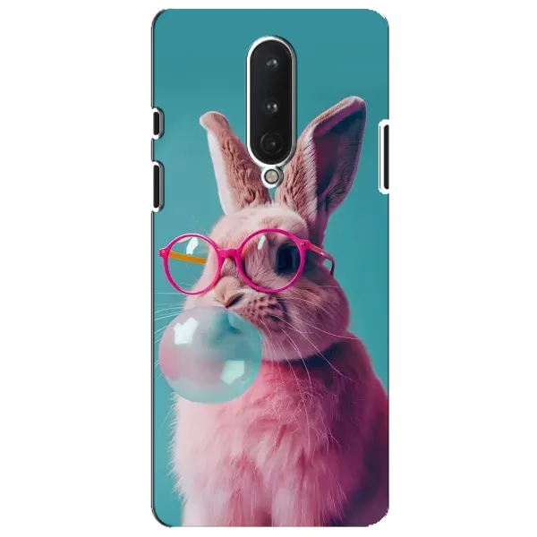 Чохол з принтом «Кролик в окулярах» для OnePlus 8