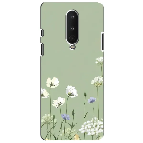 Чохол з принтом «Квіти на зеленому» для OnePlus 8