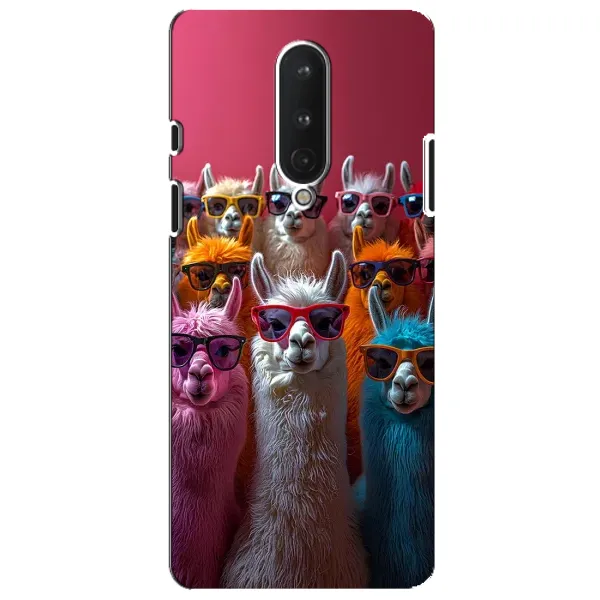 Чохол з принтом «Лами в окулярах» для OnePlus 8