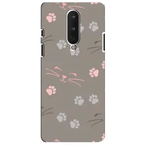 Чохол з малюнком кіт на OnePlus 8 (Лапи і вуса)