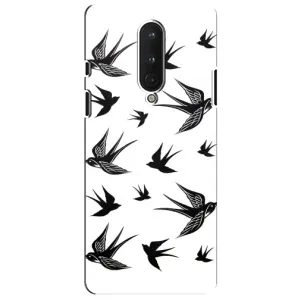 Чехол с птицами на OnePlus 8 (VPrint) (Ласточки)