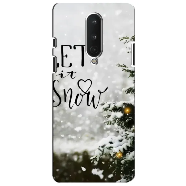 Чехол с принтом «Let it snow» для OnePlus 8