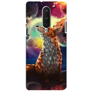 Чохли з картинкою Лисичка для OnePlus 8 (VPrint) (Лисичка в космосі)