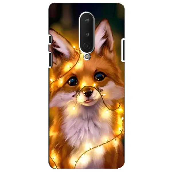 Чохол з принтом «Лисичка в гірляндах» для OnePlus 8