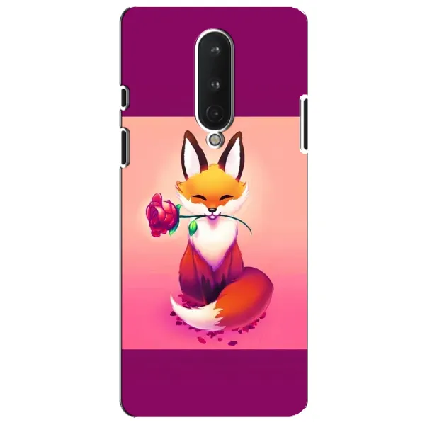 Чохол з принтом «Лиса з трояндою» для OnePlus 8
