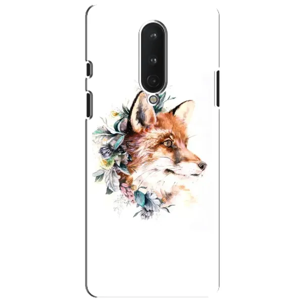 Чохол з принтом «Лиса в квітах» для OnePlus 8