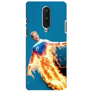Чохол з принтом Фантастична четвірка для OnePlus 8 (Людина-факел у вогні)