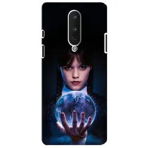 Чехол с дизайном Венздей 2 на OnePlus 8 (Магическая сфера Уэнздей)