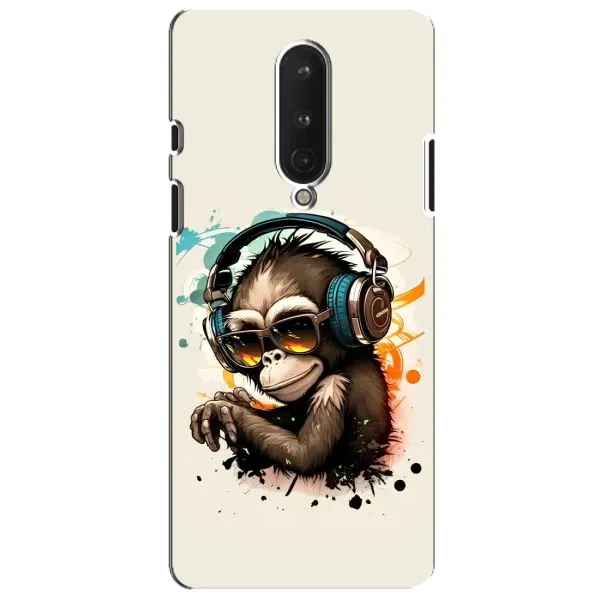 Чохол з принтом «Макака в навушниках» для OnePlus 8