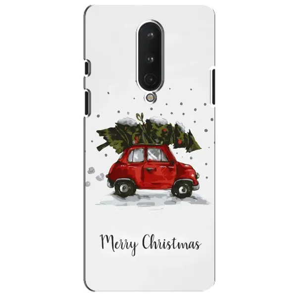 Чохол з принтом «Авто з ялинкою» для OnePlus 8