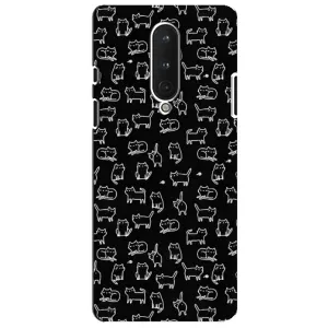 Чохол з принтом для OnePlus 8 (AlphaPrint) Модні коти (Маленькі котики)