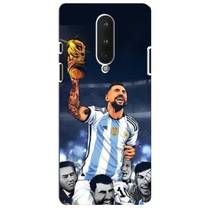Чохли для OnePlus 8 (Leo чемпіон) (AlphaPrint) (Мессі з кубком)