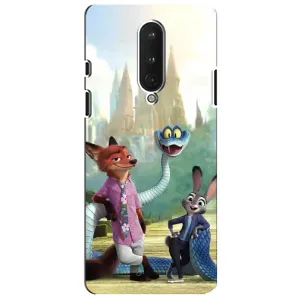Чехол Зоотрополіс на OnePlus 8 (Герои мультфильма Зверополис)
