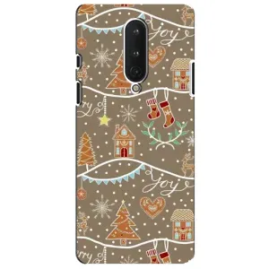 Новорічні, Святкові Чохли для OnePlus 8 - 2024 год (Новорічні пряники)
