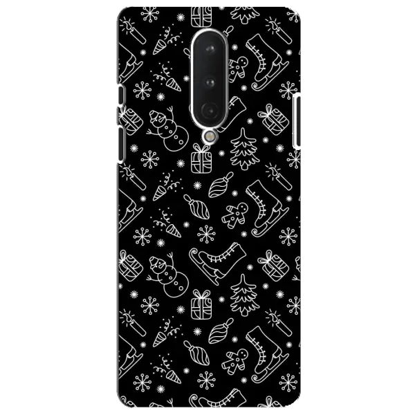 Чехол с принтом «Новогодний фон» для OnePlus 8