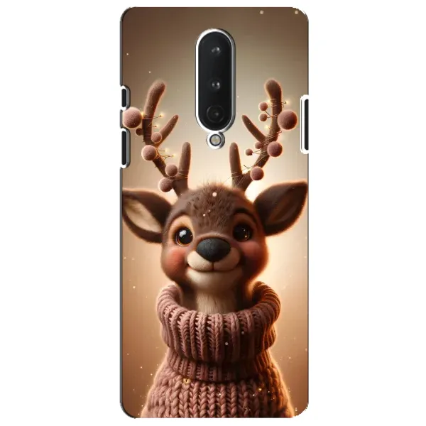 Чохол з принтом «Олень в светрі» для OnePlus 8