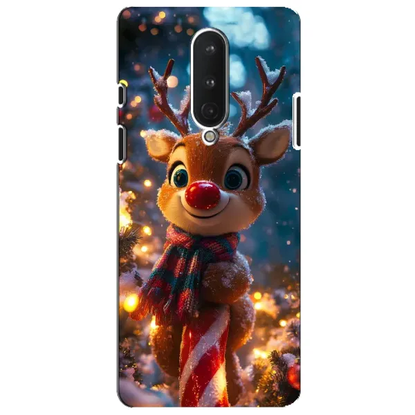 Чохол з принтом «Олень з шарфом» для OnePlus 8