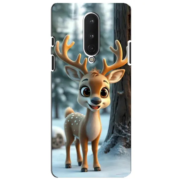 Чохол з принтом «Оленятко в лісі» для OnePlus 8