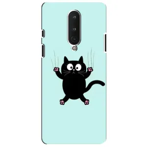 Чохол з принтом для OnePlus 8 (AlphaPrint) Модні коти (Падаючий кіт)