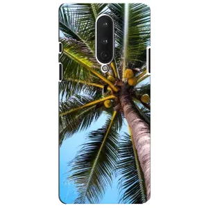 Силиконовый чехол с КАРТИНКАМИ лето для OnePlus 8 (AlphaPrint) (Пальма)